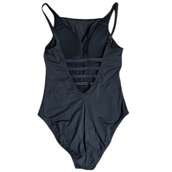 Bleu Rod Beattie Don’t Mesh With Me Plunge V Neckline One Piece - Picture 9 of 14